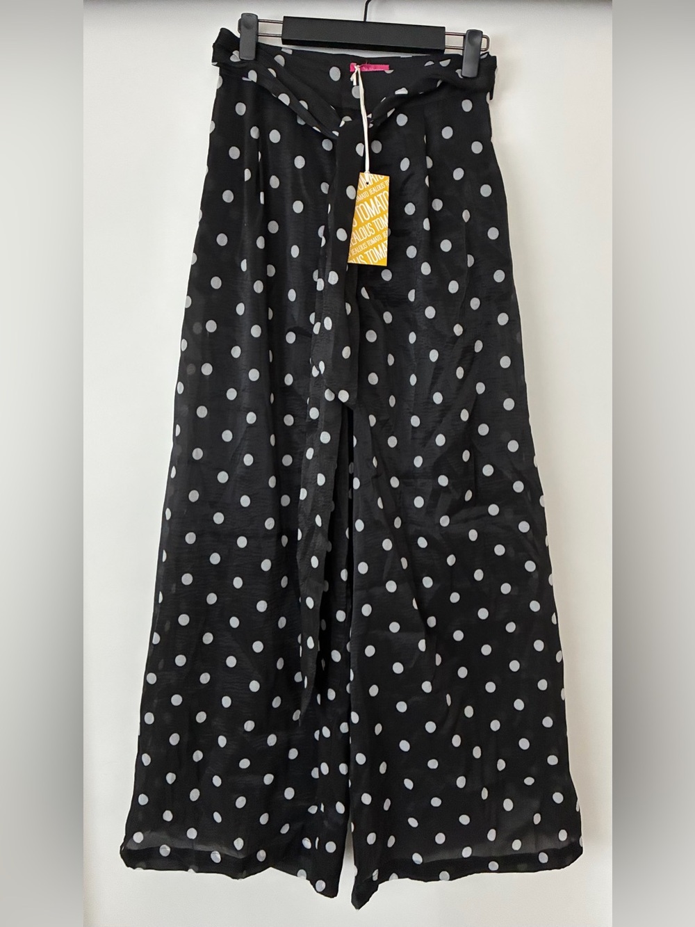New Womens Sheer Flying Tomato Wide Leg Pants Size S